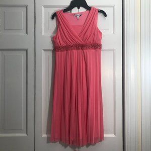 Speechless Grecian-style Orange/Pink Girls Dress